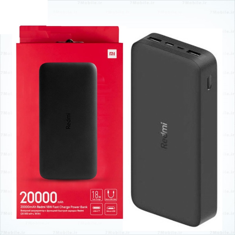 پاور بانک شیائومی 20 هزار Redmi فست شارژ